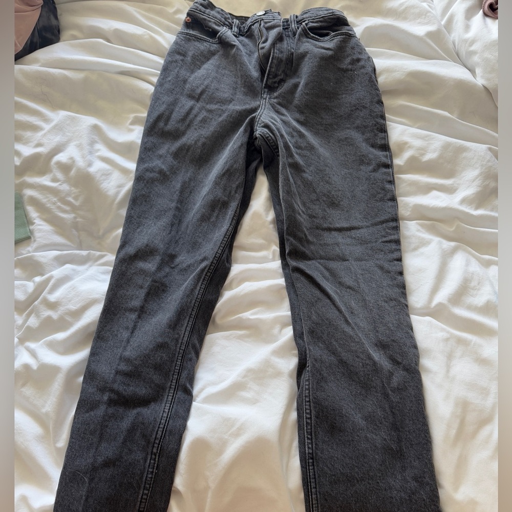 Abercrombie Curve Love Ultra High Rise 90s Straight Jean Black